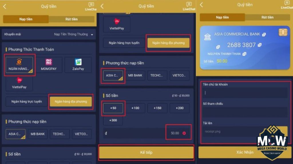 Hướng Dẫn Nạp Tiền MCW – Tại Sao Cần Làm Chuẩn Ngay Từ Đầu